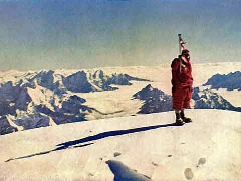 
Cho Oyu First Ascent - Pasang Dawa Lama on Cho Oyu Summit October 19, 1954
